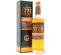 Glasgow 1770 - Small Batch Series - Cognac Cask Lightly Peated Single Malt Scotch - 6 year old Whisky 70cl 58% ABV