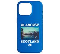 Glasgow City Skyline Scotland Flag Scotland Souvenir Case for iPhone 16 Pro