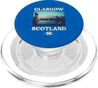 Glasgow City Skyline Scotland Flag Scotland Souvenir PopSockets PopGrip for MagSafe