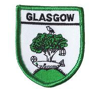 Glasgow Coat of Arms Embroidered Iron-On Patch - Souvenir Made in Scotland