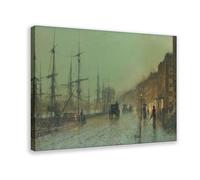 Glasgow Docks Print Poster Canvas Poster Bedroom Decor Landscape Office Room Decor Gift 20x30inch(50x75cm)