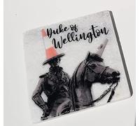 Glasgow Duke of Wellington statue, print on marble coaster, Duke of Wellington coaster gift, Glasgow gift idea