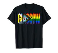Glasgow LGBTI+ Flag Pride Support City T-Shirt