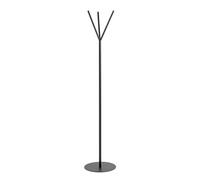 glasgow metal coat stand with 3 hooks in black