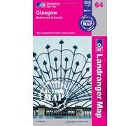 Glasgow, Motherwell & Airdrie (OS Landranger Map Active): 64 (OS Landranger Active Map)