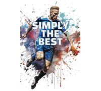Glasgow Rangers Themed notepad: Vivid illustration of football player, simply the best