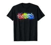 Glasgow, Scotland, England, UK, Landmarks Graffiti Souvenir T-Shirt