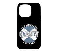 Glasgow Scotland, Vintage Scottish flag Case for iPhone 15 Pro