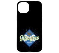 Glasgow UK City Scotland Retro Bagpipes Vintage Souvenir Case for iPhone 15 Plus