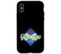 Glasgow UK City Scotland Retro Bagpipes Vintage Souvenir Case for iPhone X/XS