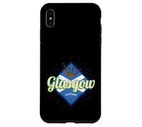 Glasgow UK City Scotland Retro Bagpipes Vintage Souvenir Case for iPhone XS Max