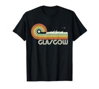 Glasgow Vacation Souvenir Retro Vintage Skyline Glasgow T-Shirt