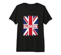Glasgow - Vintage Union Jack British Flag Premium T-Shirt