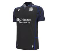 Glasgow Warriors Mens Home Rugby Shirt Black (UK, Alpha, 4XL, Regular, Regular)