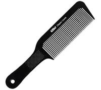 GLASMA Clipper Comb - Barber - Plastic - Durable - Heat Resistant - Straightener - Styling and Detangling - Flat top - Light weight - Attractive - Hair Comb (BLACK)