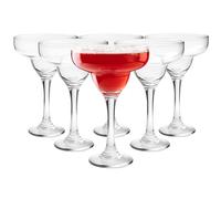Glasmark Krosno 1992 Cocktail Glasses Cocktail Bowls Set of 6 Margarita Glasses 6 x 220 ml Red