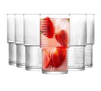 Glasmark KROSNO 1992 Glasses Set of 6 Drinking Glasses Cocktail Glasses High Dishwasher Safe Transparent 400 ml