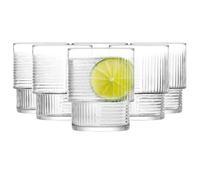 Glasmark KROSNO 1992 Glasses Set of 6 Drinking Glasses Cocktail Glasses Low Dishwasher Safe Transparent 320 ml