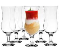 Glasmark Krosno Glasses Cocktail Glasses Set Long Drink Cocktail Gin Beer Water Long Drink Glasses Drinking Glass Water Glass Smoothie Dessert Dishwasher Safe Transparent 6 x 420 ml