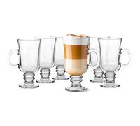 Glasmark Krosno Glasses Set of 6 0.2 Litre Coffee Glasses Tea Glasses Irish Coffee Latte Macchiato Mulled Wine Glasses Drinking Glasses Water Glasses Dishwasher Safe Glasses 6 x 200 ml