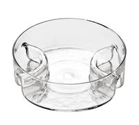 Glass 3 Section Serving Dish, Clear