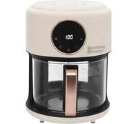 Glass Air Fryer, 1200W, 4.2L, 360° Viewable Basket | Touchscreen controls, 6 presets and adjustable 80-205°C temperature range for flexible cooking.