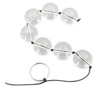 Glass Anal Beads Vaginal Balls Anal Plug Prostate Massager Anal Training Expander Dildo Beads Anal Chain Sex Toys Smooth Crystal Balls Vagina Anal Plug Adult Sex Toys (Dia:2.8CM)