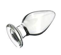 Glass Anal Plug Expand Sex Toy Butt Plug Kit Prostate Massage Anal Dildo SM Waterproof for Men Couples Prostate Massager Crystal Pleasure Wand