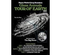 Glass Animals UK Tour 2024 A3 A4 Print Poster Wall Art Home Decor Album Gift Present Photo Living Room Dining Room Bedroom Hall Loft Office Unframed Concert Live Arena (A4)