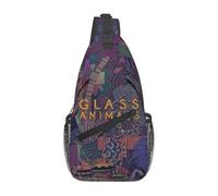 Glass Animals Zaba Chest Bag Men Sling Crossbody Backpack Chest Bag Travel Hiking Daypack Shoulder Bag