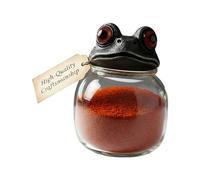 Glass Apothecary Jars - Frog Design Gothic Style Dispenser | Bathroom, Kitchen, Vanity Jars for Sweets, Cookies, Sugar, Flour, Food Storage & Display Stand