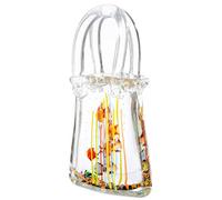 Glass Art Decorative Object Aquarium - Clear - Height 30 cm - Glass - Handbag Shape - Decorative Figure