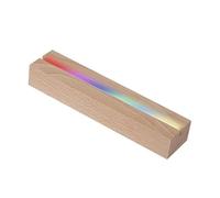 Glass Art Wooden LED Light Display Lamp, with 10 Mode Color, Rectangle Wood Display Base for Acylic, Crystal, Night Light, for Mum Dad Baby Kid Family Friends, Mothers & Fathers Day, with USB Switch