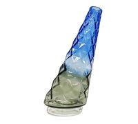 Glass Attachment Accessories, Mini Gradient Crystal Vase, Pro Replacement Top for Table Decoration (Blue-Gray)