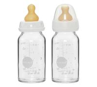 Glass Baby Bottle 240ml - Set of 2 White 120 ml