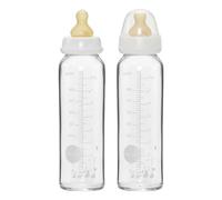 Glass Baby Bottle 240ml - Set of 2 White 240 ml