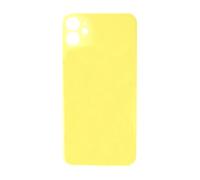 Glass Back iPhone 11 Plain in Yellow, Durable Construction for Reliable Everyday Use and Mobile Repair for Reliable Everyday Use and Mobile Phone Compatibility
