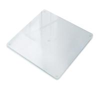 Glass Backsplash Panel 60x60 cm (23,6x23,6 inch) Frosted Glass Heat and Scratch Resistant Square Backsplash Matte Effect Easy to Clean Cooker Splatter Guard Wall Protector