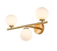 Glass Ball Wall Lamp, Nordic Living Room Bedroom Bedside Corridor Lighting, Mirror Front Lamp, Single Head, Double Head, Three Heads
