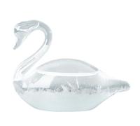 Glass Barometer Storm Glass Wear Predictor, Elegant Swan Storm Weather Decorative Crystal Barometer Weather Station Valentines Dayfor Office Desktop