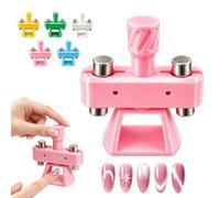 Glass Bead Cat-Eye Nail Magnet Tool, 360° Rotating Gyro-Style Dual Magnet Spinner for Cat Eye Gel Polish, 3D Glass Bead Effects, Beginner Friendly Nail Art for Home & Salon Use