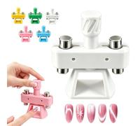 Glass Bead Cat-Eye Nail Magnet Tool, 360° Rotating Gyro-Style Dual Magnet Spinner for Cat Eye Gel Polish, 3D Glass Bead Effects, Beginner Friendly Nail Art for Home & Salon Use