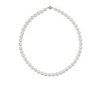 Glass bead magnetic clasp pearl necklace for women light luxury niche high-end millet beads temperament versatile clavicle necklace
