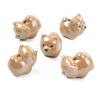 Glass Beads Cute Iridescent Sheep Pig Dog for Bracelet DIY Jewelry Making 5Pcs