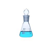 Glass Beaker, round-bottomed flask， Conical Flask With Standard Plug High Borosilicate Glass Thickened 50ml-1000ml(100ml caliber 24)