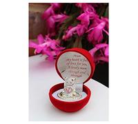 Glass Bear in Gift Box for a Lovely Mum Through and Through