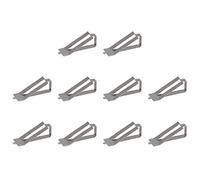 Glass Bed Spring Turn Clip Stainless Steel 10Pcs, 0.7mm Thickness for 3D Printer - Firm Fixing, Rustproof Durable Material, Compatible with and CR Series