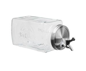 Glass Beverage Dispenser With Tap 3.8L Retro Water Dispenser Cocktail Lemonade