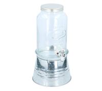 Glass Beverage Dispenser with Tap 3l | Retro Water Dispenser Cocktail Lemonade