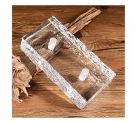 Glass Blocks Solid Double-Sided Crystal Bricks，High Transmittance，for Office Decorative Partition Wall(Style 2)